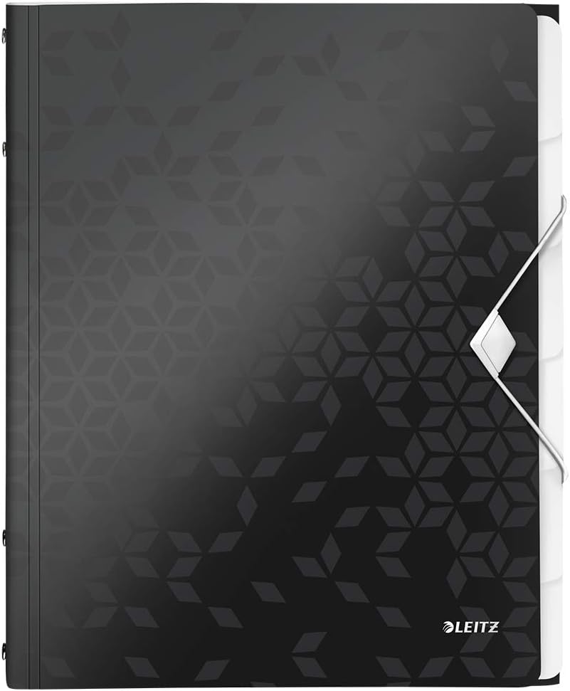 Leitz 45890023 Fächermappe WOW, A4, 6 Fächer, PP, pink metallic ...